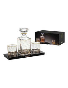 Winston Whisky Set 4 Piece in Clear
