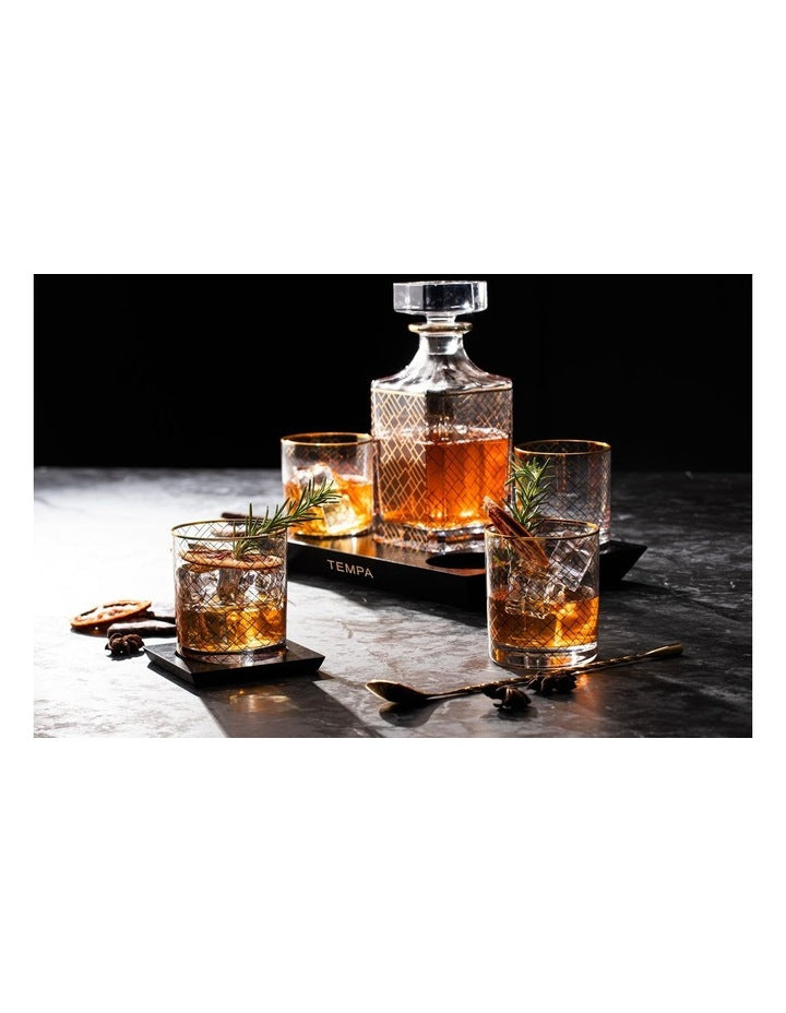 Winston Whisky Set 4 Piece in Clear