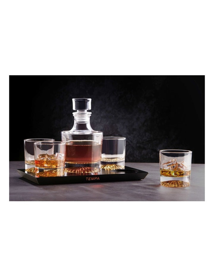 Enzo Gold Whisky Set 6 Pieces in Clear