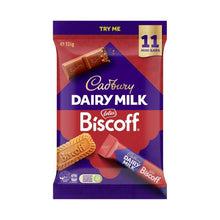 CADBURY DAIRY MILK BISCOFF SHAREPACK 11 PACK 126G
