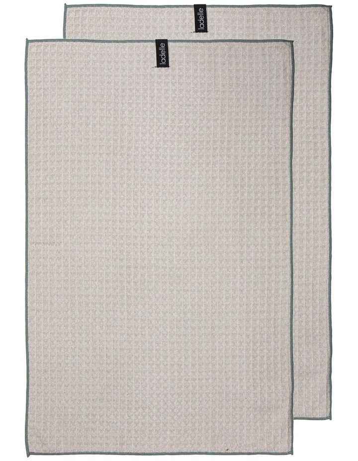 Microfibre Waffle Kitchen Towels - 2 Pack