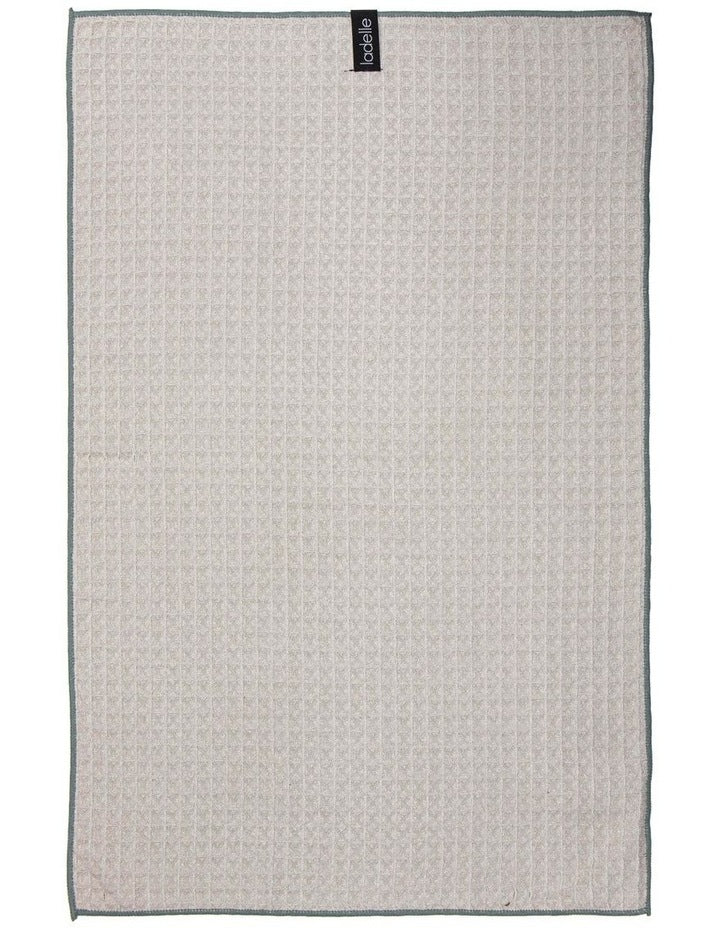 Mega Waffle Microfibre 2 Pack Kitchen Towel in Taupe