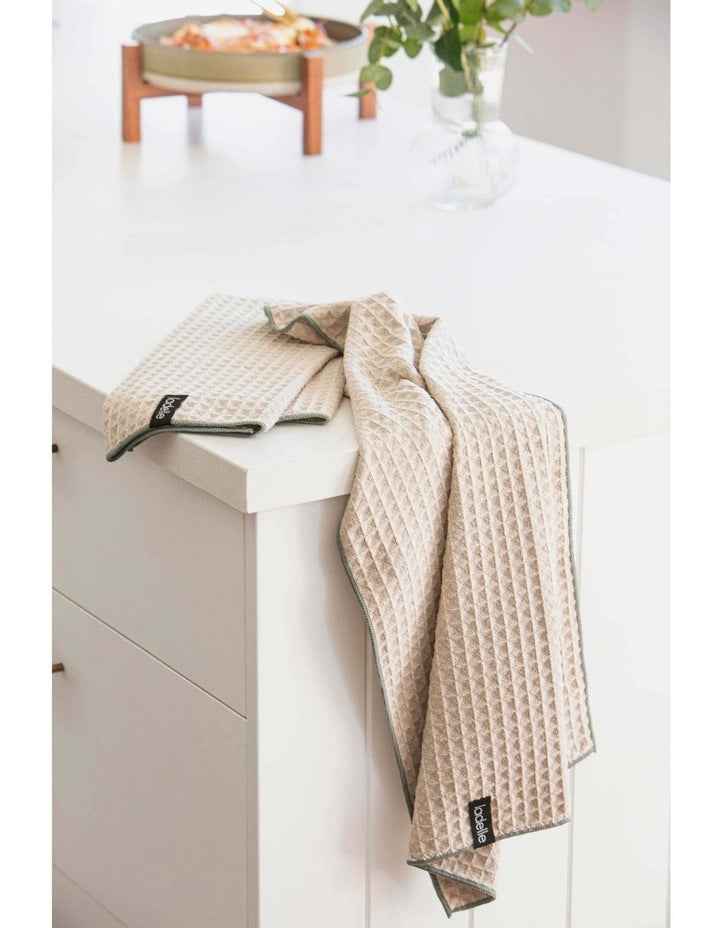 Microfibre Waffle Kitchen Towels - 2 Pack