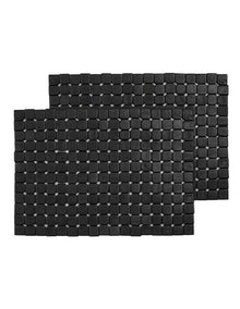 Alex Placemat 2 Pack in Black