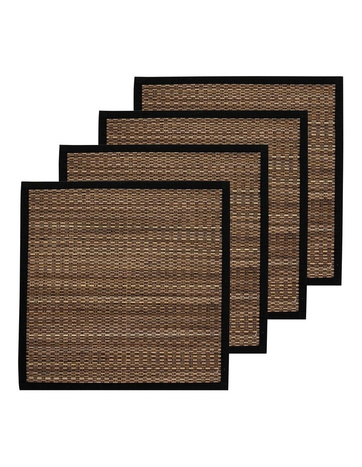 Rashida Placemat 4 Pack in Black