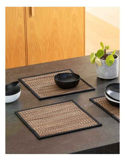 Rashida Placemat 4 Pack in Black