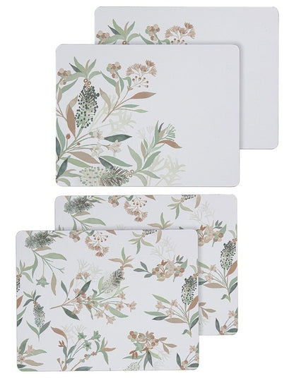 Rectangle Hardboard Australian Placemat 4 Pack in Multi