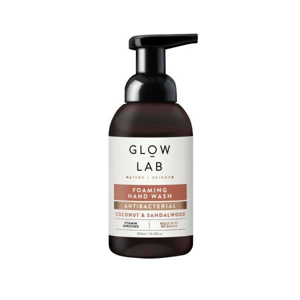 GLOW LAB FOAMING HAND WASH ANTIBACTERIAL COCONUT & SANDALWOOD 300ML
