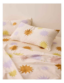 Eden Cotton Standard Pillowcase Pair in Soli