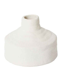 Tamsyn Squat Vase 16x16x12cm in White