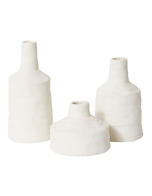 Tamsyn Squat Vase 16x16x12cm in White