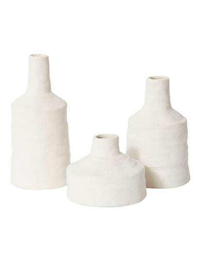Tamsyn Squat Vase 16x16x12cm in White