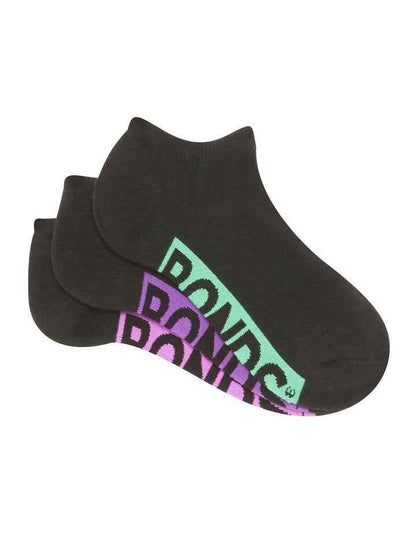 Logo Cushioned Low Cut Socks 3 Pack in Multi