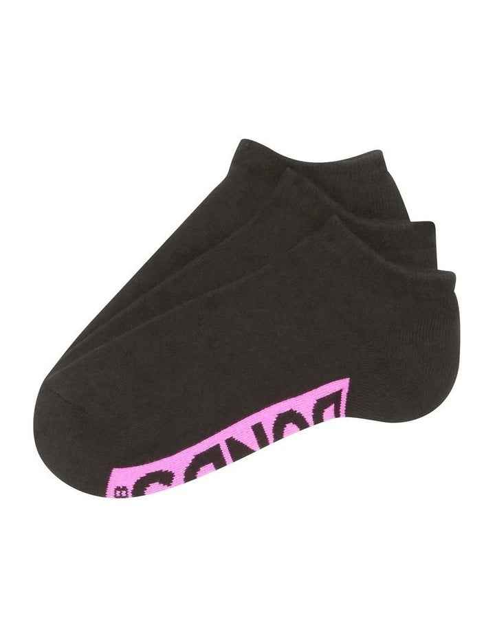 Logo Cushioned Low Cut Socks 3 Pack in Multi