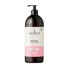 SUKIN BOTANICAL BODY WASH PEONY & ROSEHIP 1L