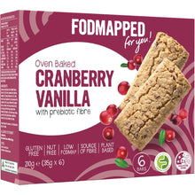 Fodmapped For You Oven Baked Bars Cranberry Vanilla 210g