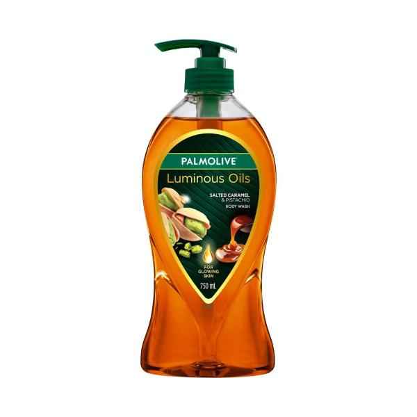 PALMOLIVE BODY WASH LUMINOUS OILS SALTED CARAMEL & PISTACHIO 750ML