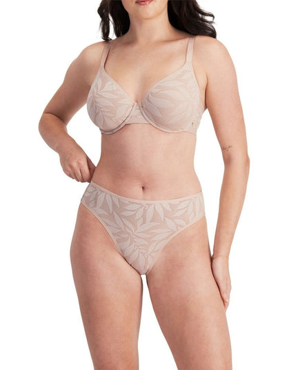 Because Hi Bikini in Nude Lace