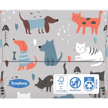 Symphony Facial Tissues White 228Ss 3 pack