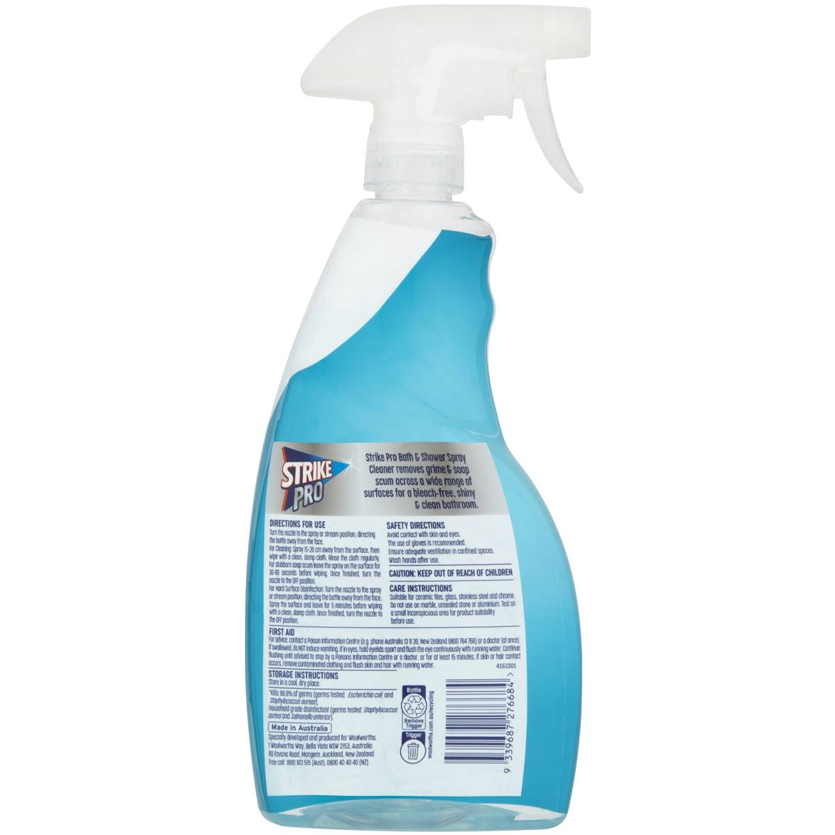 Strike Pro Bath & Shower Spray Cleaner Spring Breeze 750ml