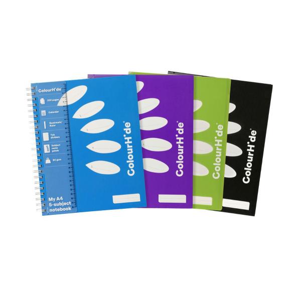 Colourhide Notebook 5 Subject A4