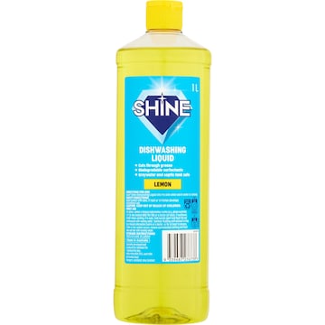 Shine Dishwashing Liquid Lemon 1L