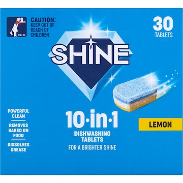 Shine Dishwashing Tablets 30 pack