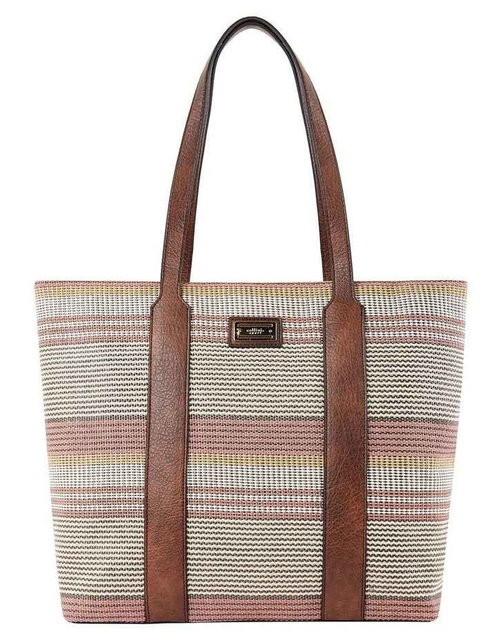 Gina Tote Bag in Brown Multi