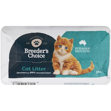 Breeders Choice Paper Cat Litter 24l