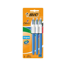 BIC 4 COLOUR PEN 3 PACK