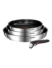 Ingenio Emotion Induction Non-stick Stainless Steel Cook Set 4 Piece in Silver