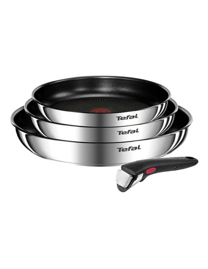 Ingenio Emotion Induction Non-stick Stainless Steel Cook Set 4 Piece in Silver
