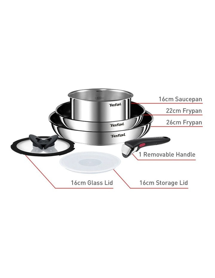 Ingenio Emotion Induction Non-stick Stainless Steel 6 Piece Set