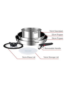 Ingenio Emotion Induction Non-stick Stainless Steel 6 Piece Set