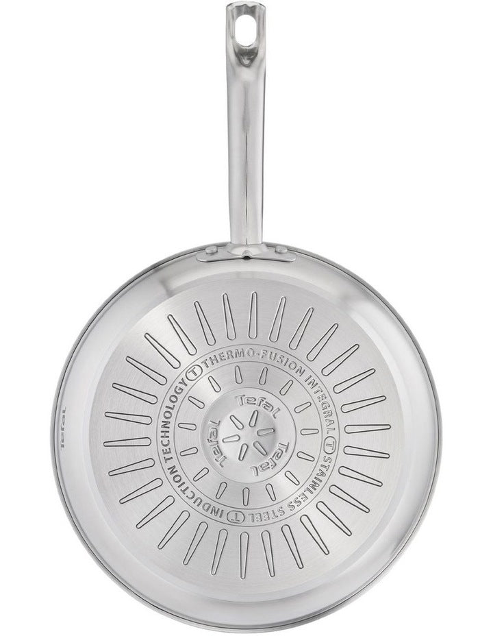 Virtuoso Induction Stainless Steel Uncoated Frypan 24cm in Silver
