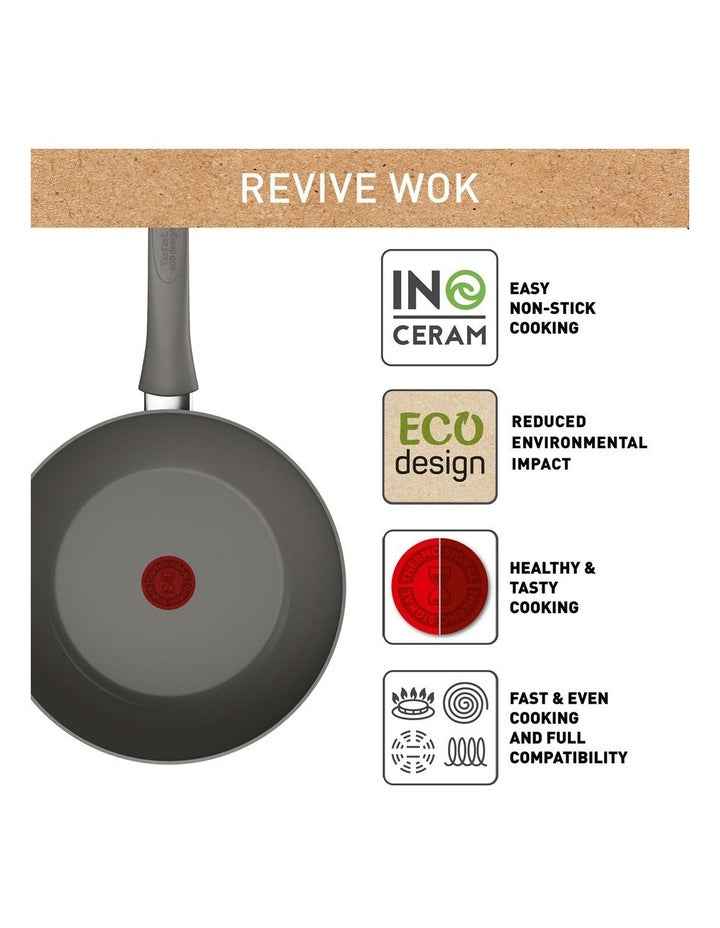 Revive Induction Ceramic Wok 28cm