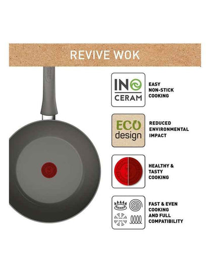 Revive Induction Ceramic Wok 28cm