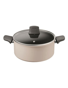 Revive Induction Non-Stick Stewpot + Lid 24cm in Cream