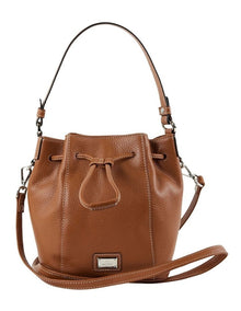 Lorne Leather Bucket Bag in Tan