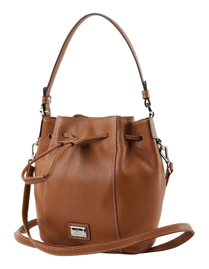 Lorne Leather Bucket Bag in Tan