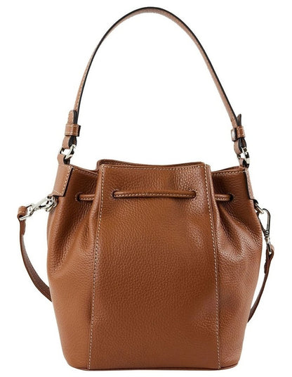 Lorne Leather Bucket Bag in Tan