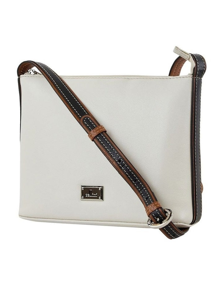 Milford Leather Crossbody in Tan Multi