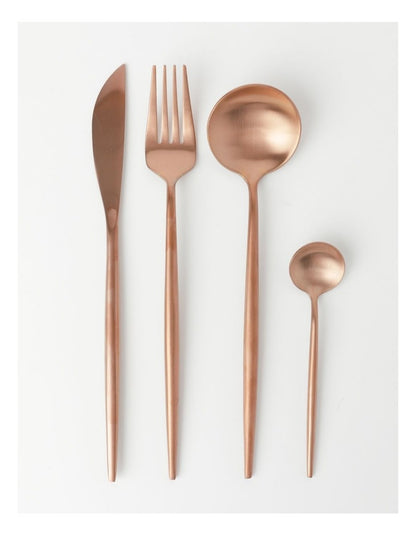 Spencer 16pc Cutlery Set in Rose Gold
