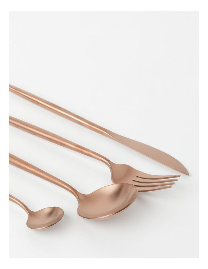 Spencer 16pc Cutlery Set in Rose Gold