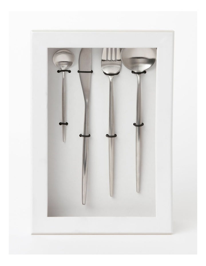 Spencer 16pc Stainless Steel Cutlery in Silver