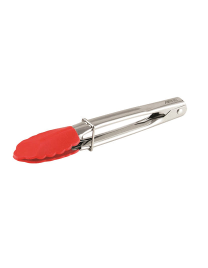 Black, Grey & Red Silicone Tip Mini Tongs