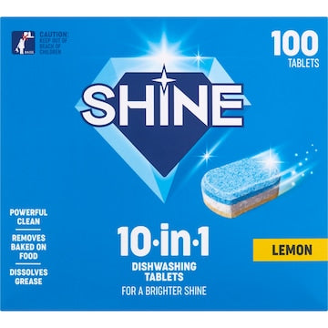 Shine Dishwashing Tablets 100 pack