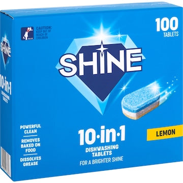 Shine Dishwashing Tablets 100 pack