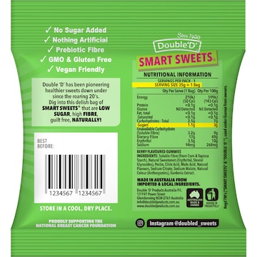 Double 'D' Smart Sweets Sour Gummies 35g