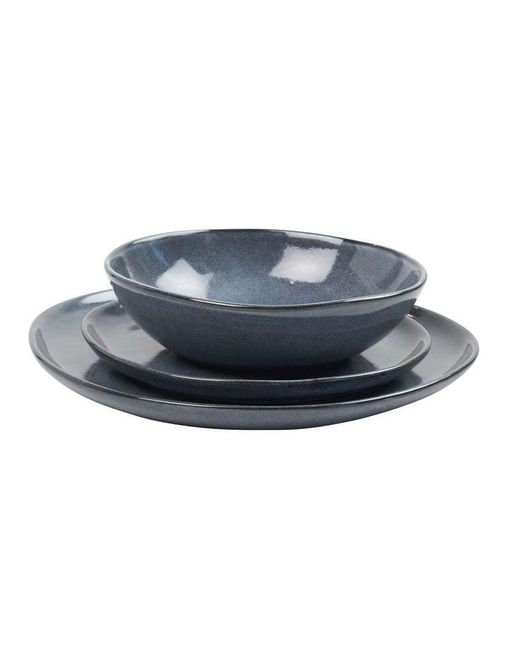 Series 12pc Dinner Set in Denim Blue